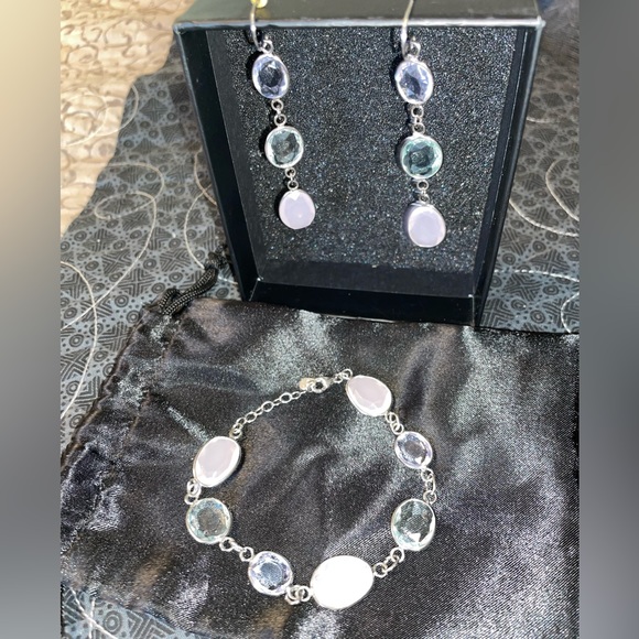 Tocara Diane Stainless Steel Bracelet & Earring Duo | C$74 - Picture 1 of 2